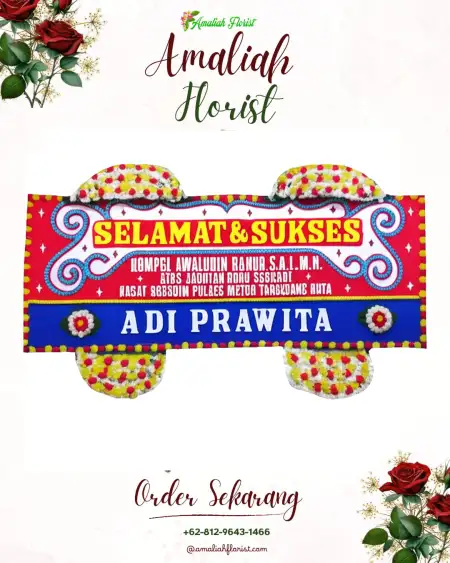 Papan Bunga Ucapan Selamat Wanakarsa